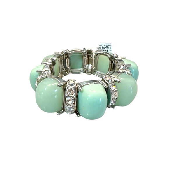Ann Taylor Loft Stone Rhinestone Stretch Bangle Bracelet NWT - Picture 1 of 3